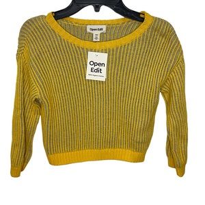 Open Edit Babies' Organic Cotton Contrast Sweater 24M New With Tags